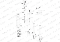 FRONT FORK DISASSEMBLED