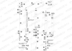 FRONT FORK DISASSEMBLED