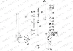 FRONT FORK DISASSEMBLED