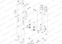 FRONT FORK DISASSEMBLED