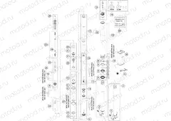 FRONT FORK DISASSEMBLED