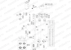 FRONT FORK DISASSEMBLED