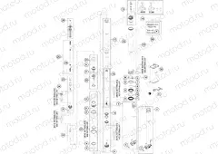 FRONT FORK DISASSEMBLED