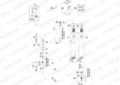 FRONT FORK DISASSEMBLED