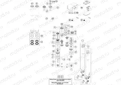 FRONT FORK DISASSEMBLED