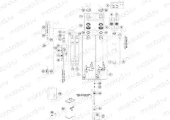 FRONT FORK DISASSEMBLED
