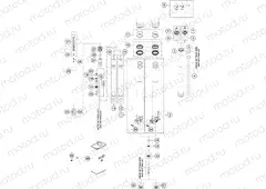 FRONT FORK DISASSEMBLED