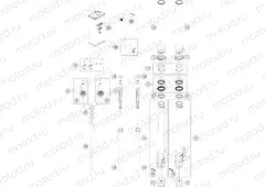 FRONT FORK DISASSEMBLED