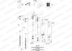 FRONT FORK DISASSEMBLED