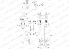 FRONT FORK DISASSEMBLED