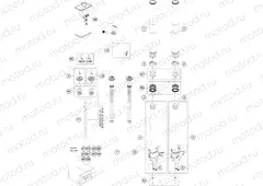 FRONT FORK DISASSEMBLED