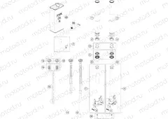 FRONT FORK DISASSEMBLED