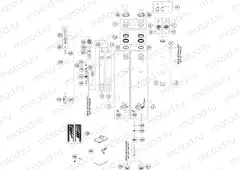 FRONT FORK DISASSEMBLED