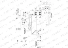 FRONT FORK DISASSEMBLED|Frame|01