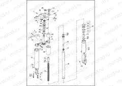 FRONT FORK - FLHTP