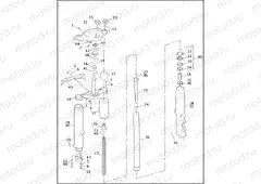 FRONT FORK - FLHTP