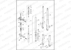 FRONT FORK - FXDX