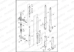 FRONT FORK - FXDX & FXDXT