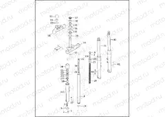 FRONT FORK - FXSTD/I