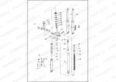 FRONT FORK - FXST/I & FXSTB/I