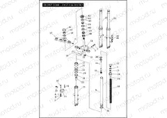 FRONT FORK - FXST/I & FXSTB/I