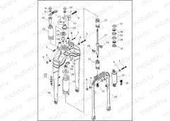FRONT FORK - FXSTS/I