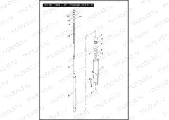 FRONT FORK - LEFT (FAIRING MODELS)