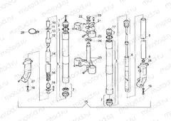 Front fork L/M/N/P