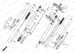 FRONT FORK MARZOCCHI DM 009915> » FRONT SUSPENSION