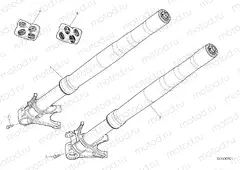 FRONT FORK [MOD:1199 R;XST:AUS,EUR,FRA,JAP,TWN]