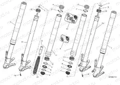 FRONT FORK [MOD:M821DARK;XST:AUS,EUR,FRA,JAP]