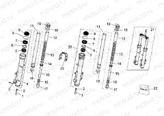 Front fork-Trail Version