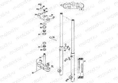 FRONT FORK, TRIPLE CLAMP