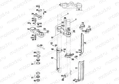 FRONT FORK, TRIPLE CLAMP