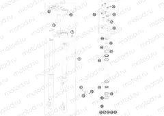 FRONT FORK, TRIPLE CLAMP