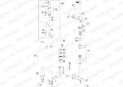 FRONT FORK, TRIPLE CLAMP