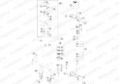 FRONT FORK, TRIPLE CLAMP