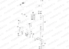 FRONT FORK, TRIPLE CLAMP