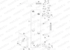 FRONT FORK, TRIPLE CLAMP