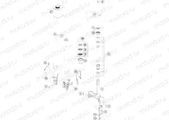 FRONT FORK, TRIPLE CLAMP