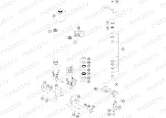 FRONT FORK, TRIPLE CLAMP