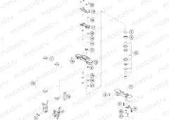 FRONT FORK, TRIPLE CLAMP|Frame|01
