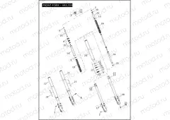FRONT FORK - XR1200