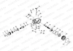 FRONT HOUSING Scrambler 400 W98BC38C (4947254725B003) | FRONT HOUSING Scrambler 400 W98BC38C (4947254725B003)