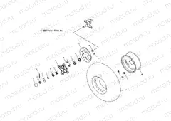 FRONT HUB and FRONT WHEEL - A04GJ50AA/AB/AC/AD (4986168616B05) | FRONT HUB and FRONT WHEEL - A04GJ50AA/AB/AC/AD (4986168616B05)