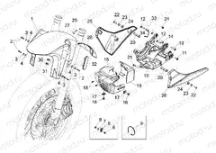 Front mudguard-Pillar