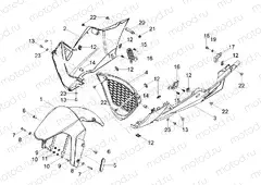 Front mudguard-Pillar