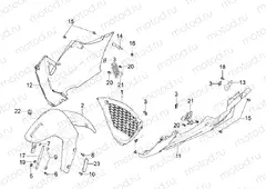 Front mudguard-Pillar