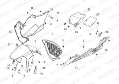 Front mudguard-Pillar