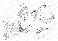 Front mudguard-Pillar